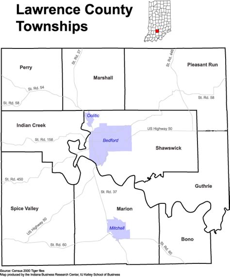 Lawrence County Indiana Map Zip Code Map