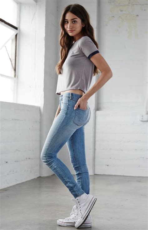 Bullhead Denim Co Aqua Wash Mid Rise Skinny Jeans At Womens Casual Outfits