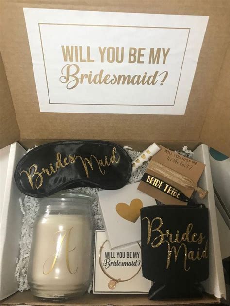 Bridesmaid Proposal Box Will You Be My Bridesmaid Box Etsy Bridesmaid Proposal Ts