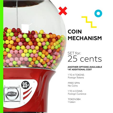 Buy Gumball Machine Giant 5 6 Set Up For 025 Gumballs 1 Inch Toys In