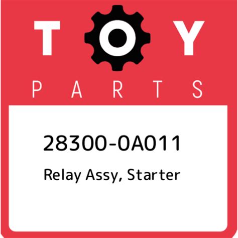 28300 0a011 Toyota Relay Assy Starter 283000a011 New Genuine Oem Part