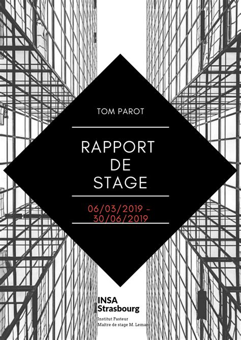 Rapport De Stage Presentation Rapport De Stage Modele De Rapport Images