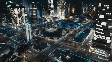 Futuristic City Square Rcitiesskylines