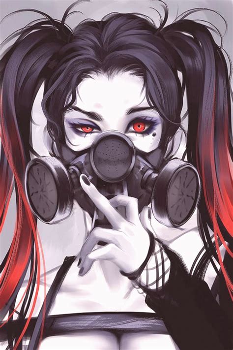 Cyberpunk Anime Girl Mask