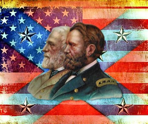 Lee And Grant Civil War Art War Art Civil War