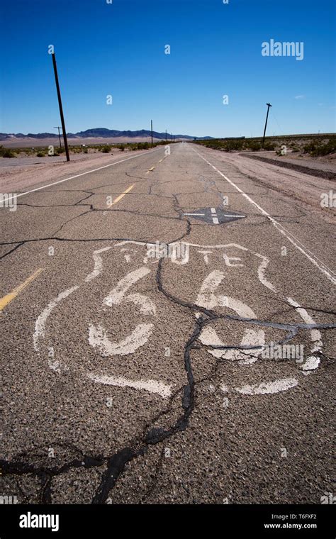 Route 66 Roadway Interstate Mojave Mojave Desert Ludlow California