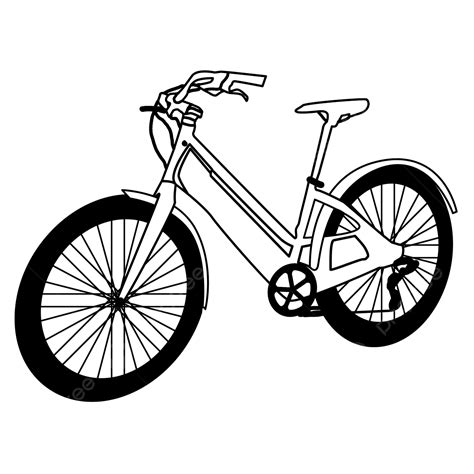 Outdoor Equipment Leisure Life Bicycle Clipart Black And White Bicycle