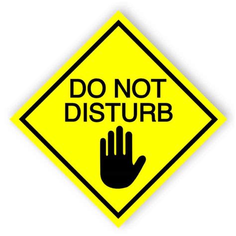 Do Not Disturb Cubicle Signs