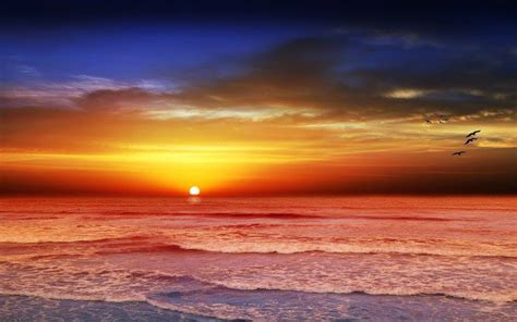 Refreshing Images Of Sunset At Beach