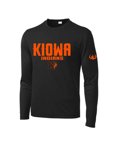 Kiowa Spirit Wear Long Sleeve Performance Shirt Moneyball Sportswear