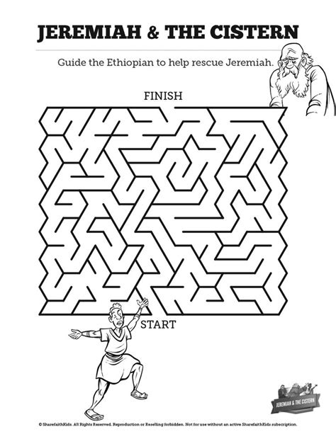 The Prophet Jeremiah Bible Mazes Can Your Kids Lead The Ethiopian