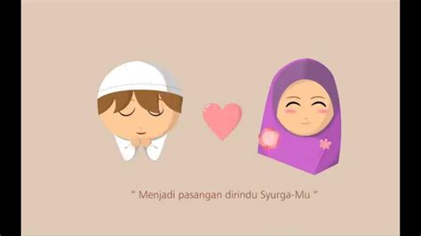 gambar kartun muslimah cantik jatuh cinta kartun muslimah