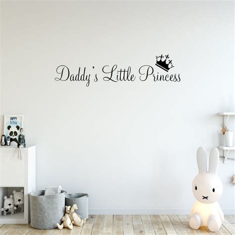 daddy s little princess decal nursery wall quotes