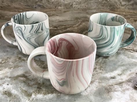 Colorful Marble Coffee Mug Matte And Gloss Finish