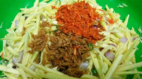 Cek cara membuat sambal kacang. Sambal Mangga Udang Kering - Resepi Kerabu Mangga Kelantan : This version is our family's sambal ...