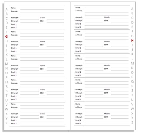 Maybe you would like to learn more about one of these? Editable Address Book Template - Calendar June