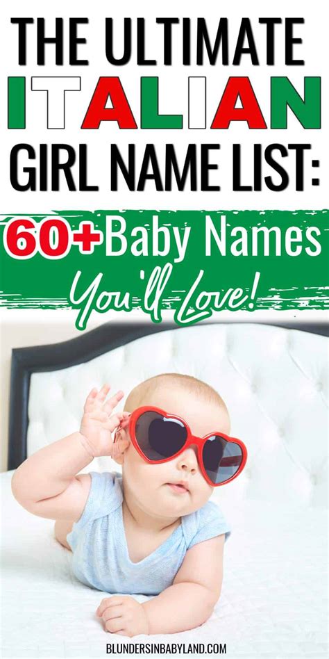 50 Stunning And Unique Italian Names For Girls Blunders In Babyland