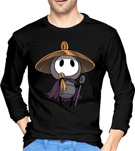 Wooggii Mens Sherma Hollow Knight Long Sleeve Tee T Shirts Design Tees
