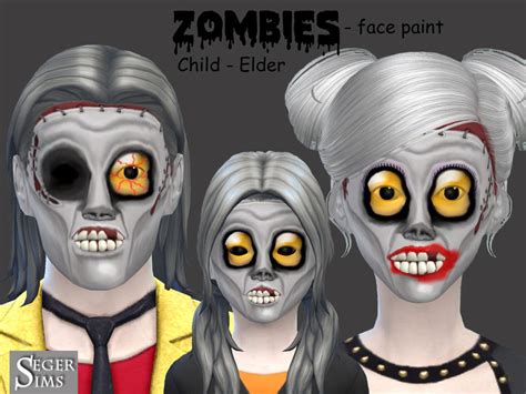 The Sims Resource Zombie Face Paint