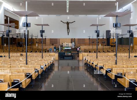 Saint Mary of the Angels Catholic Church Prayer Hall, Singapore Stock