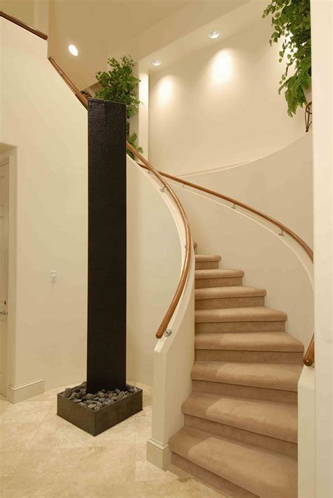 Curved stairs are elegant and designed to impress. Beautiful Staircase Design Gallery - 10 Photos