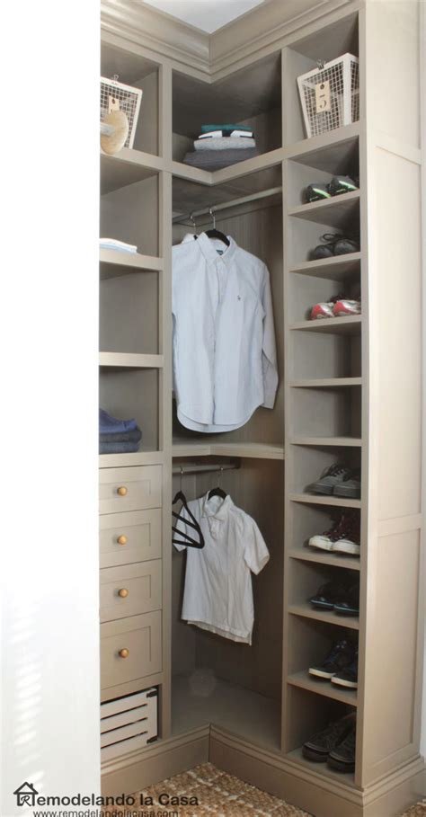 If you need to store your shoes in your closet, try getting a shoe tower instead! DIY - Small Closet Makeover - The Reveal - Remodelando la Casa