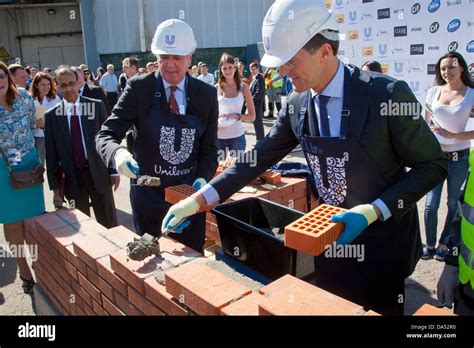 dutch prime minister mark rutte takes part in a stone laying ceremony for a new factory of