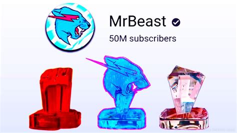 Will Mrbeast Get A Ruby Play Button 50 Million Subscribers Youtube