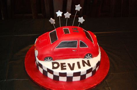 Devins 16th Birthday Car Cake