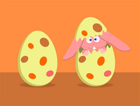 Download Easter Bunny Easter Eggs Nature Royalty Free Vector Graphic
