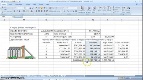 Flujo De Fondos De Un Proyecto De Inversión En Excel Recursos Excel