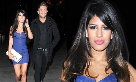 Towies Jasmin Walia Dons Blue Dress On Night Out With Ross Worswick Daily Mail Online