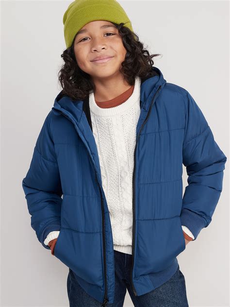 Frost-Free Water-Resistant Gender-Neutral Zip Puffer Jacket for Kids