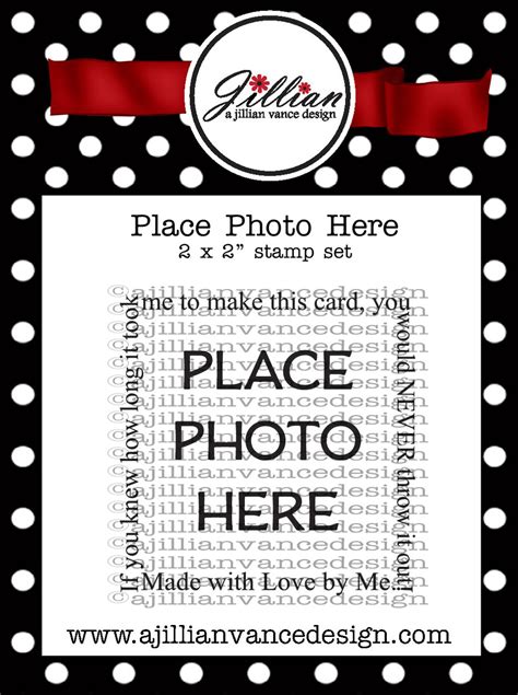 Place Photo Here 2 X 2 Stamp Set A Jillian Vance Design