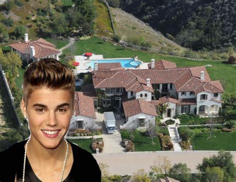Justin Bieber Huge Calabasas Mansion Insane How Many Cars Celebrity