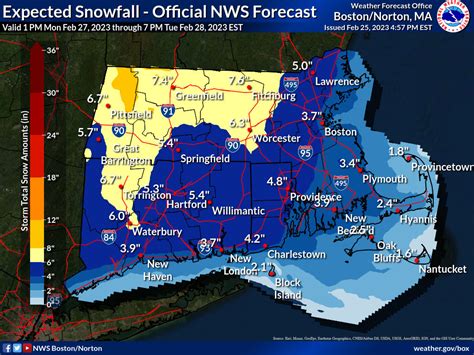 Nws Up To 8 Inches Possible In Ct For Monday Snow Storm