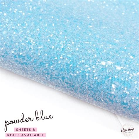 Powder Blue Chunky Glitter Fabric Premium Essentials In 2020 Glitter