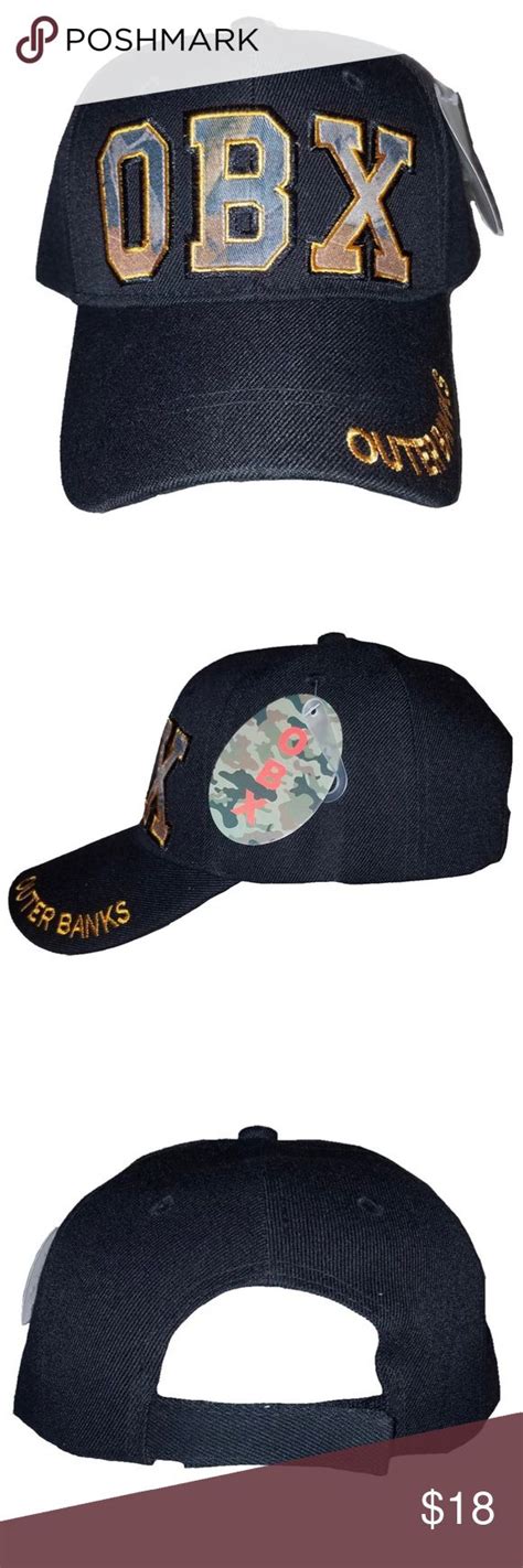 Nwt Black Camouflage Obx Outer Banks Nc Hat Nwt Cap King Black