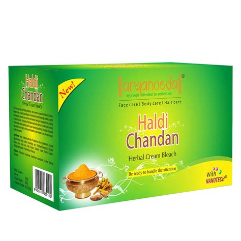 Aryanveda Haldi Chandan Bleach Cream Gm Turmeric And Sandalwood