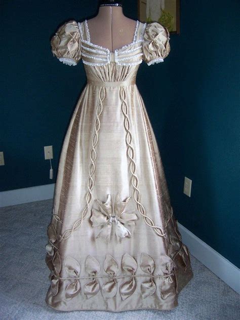 Regency Gown 1820 Vintage Dresses Historical Dresses Historical Gowns