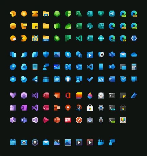 All The Microsofts Fluent Design Icons Design Fluent Design Icon