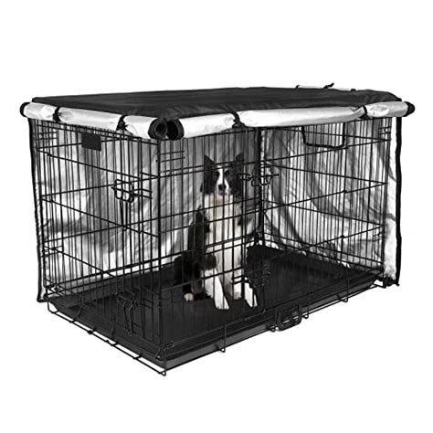 Dog Crate Cover 36 Inch Double Door Dog Kennel Indoor Waterproof