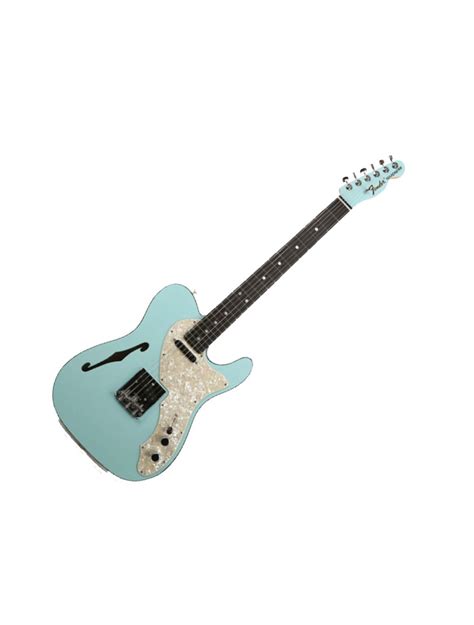 Fender Fsr 2 Tone Telecaster Thinline W Ebony Fingerboard Daphne Blue