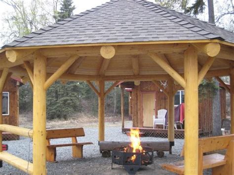 First, heat rises and your fire pit can quickly over heat (burn) the canvas material above it. 24 Way To Enhance Your Home Yard Beauty With Porch Swing ...