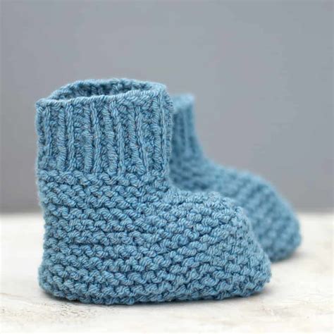 Easy Stay On Baby Booties Knitting Pattern Gina Michele