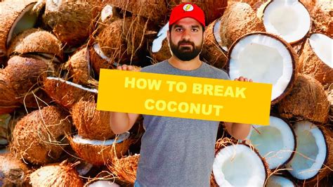 how to break coconut at home break fresh coconut coconut water youtube