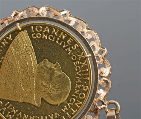 Medaille vatikan papst johannes xxiii pontifex maximus. 21.6kt Johannes XXIII Pontifex Maximus 1958-1963 coin ...