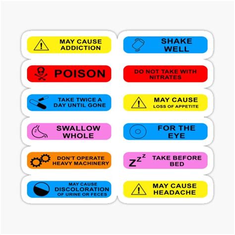 Polish your personal project or design with these warning label transparent png images, make it even more personalized and more attractive. Printable Prescription Warning Labels : A 82d Pharmacy ...