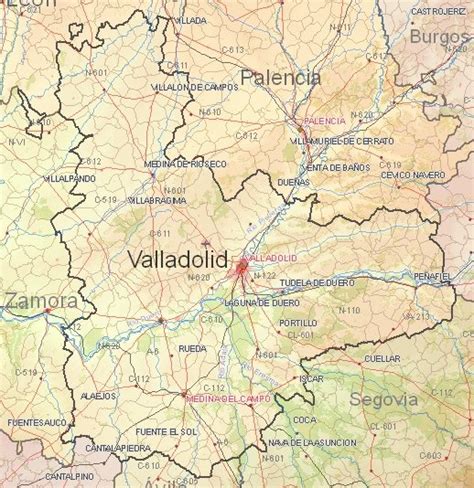 Lista 93 Foto Mapa De La Provincia De Valladolid Con Todos Los Pueblos