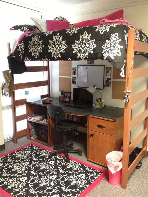 100 Cute Loft Beds College Dorm Room Design Ideas For Girl Dorm Room Inspiration College